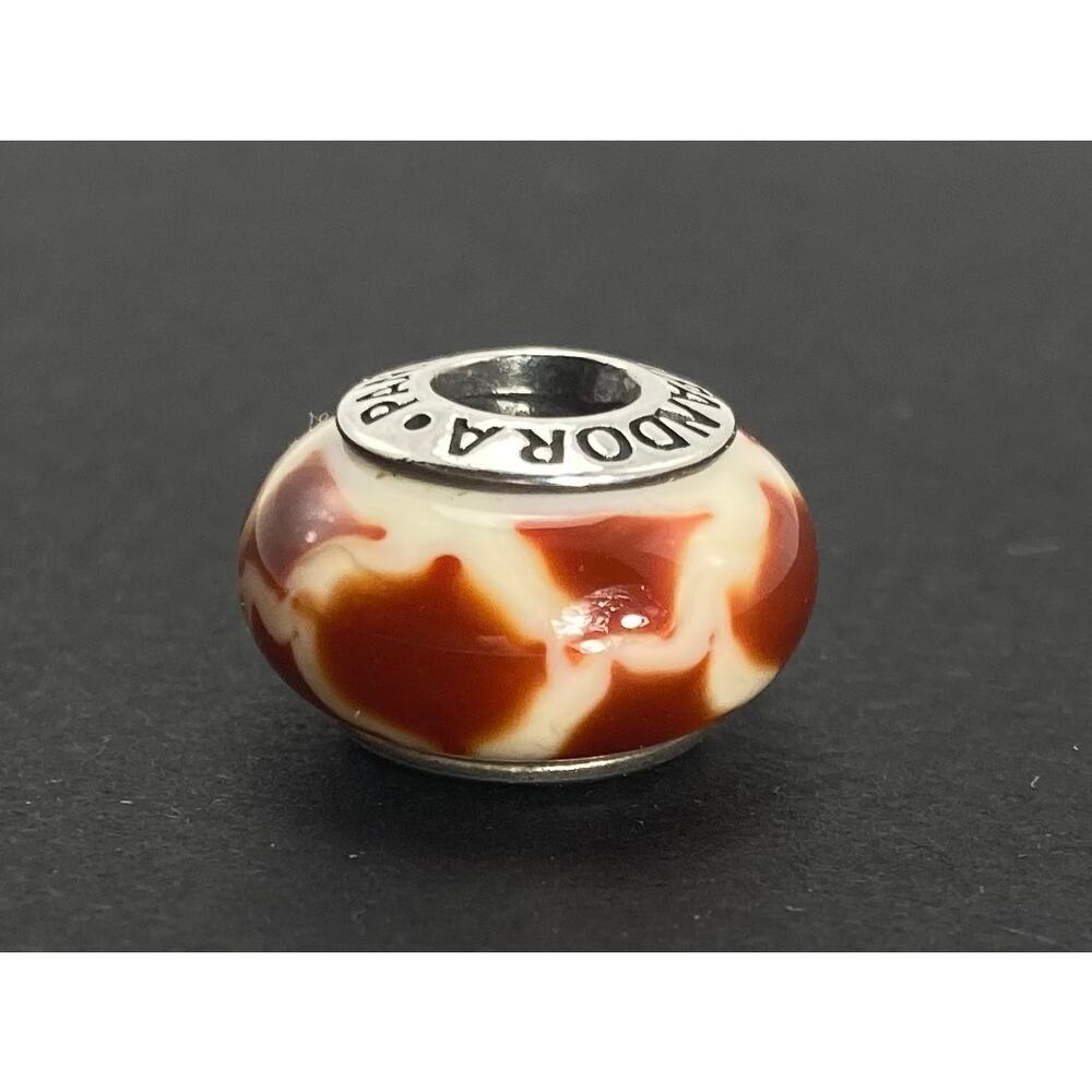 Pandora Retired South African Giraffe Murano glass bead
